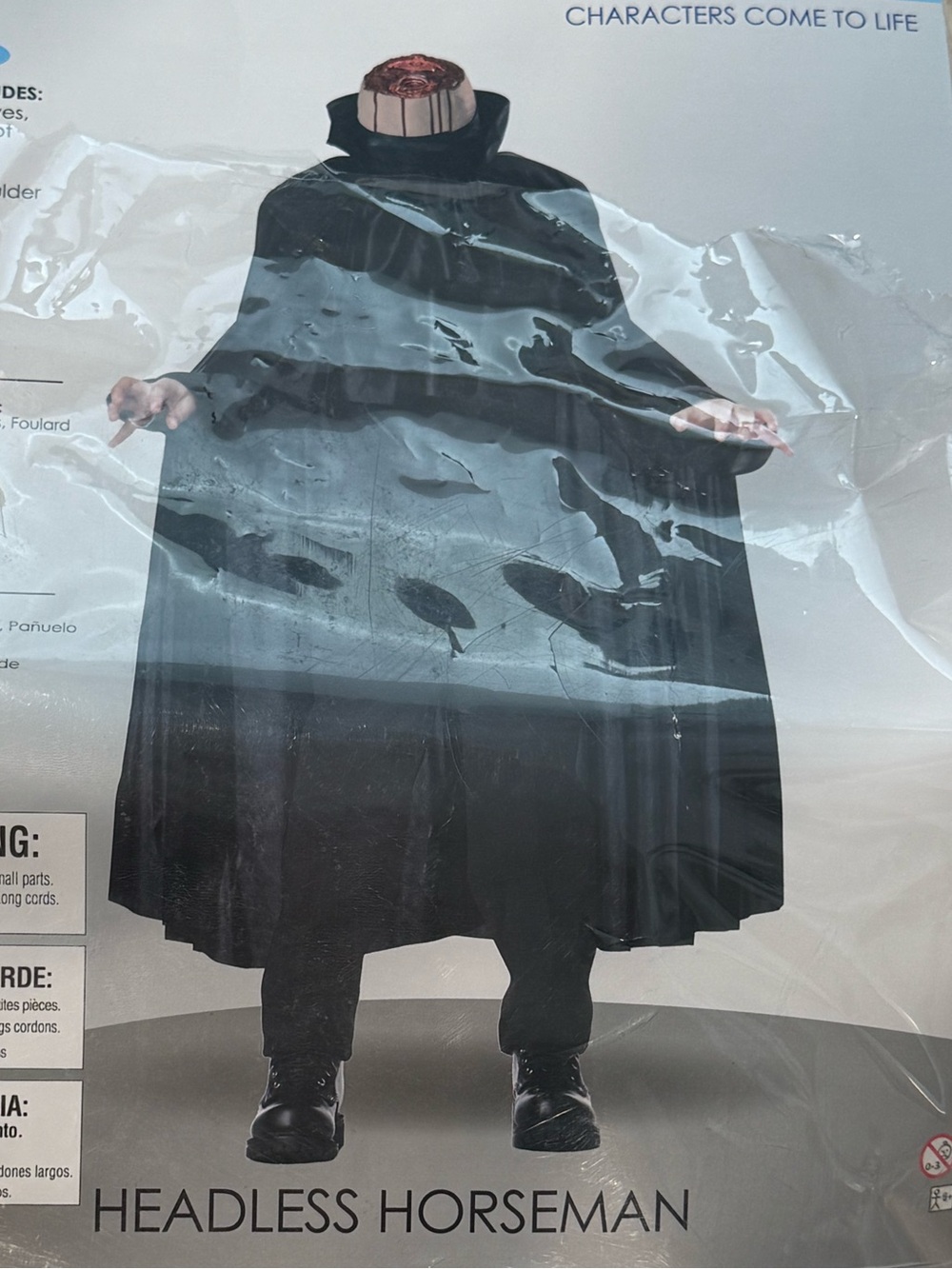 California Costumes Headless Horseman Trench Coat Cape - Black